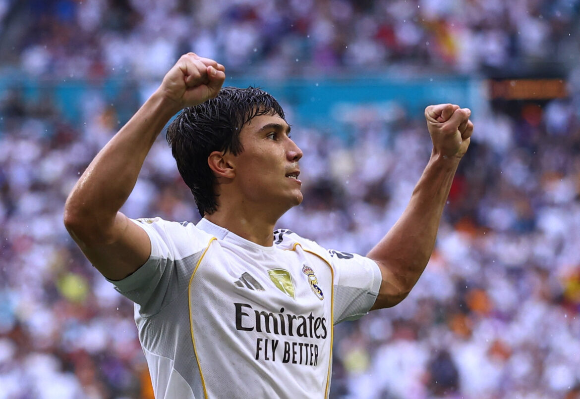 Gonzalo García comemorando gol pela Copa do Mundo de Clubes